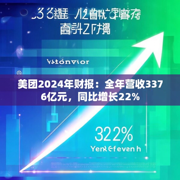 美团2024年财报：全年营收3376亿元，同比增长22%